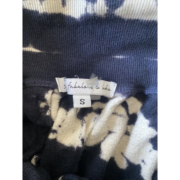 Young Fabulous and Broke Navy Tie Dye Slouchy Jogger Pants Pockets Small‎ - Picture 4 of 4